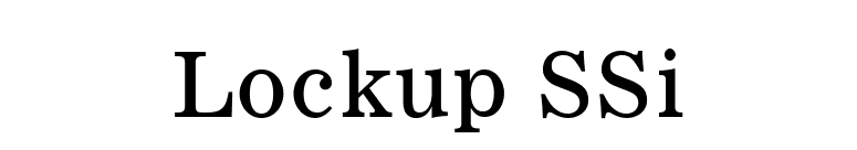 Lockup SSi font preview