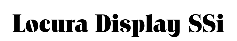 Locura Display SSi font preview