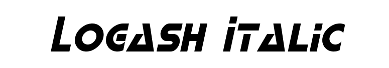 Logash Italic font preview