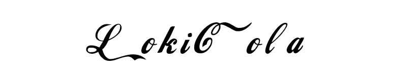 LokiCola font preview