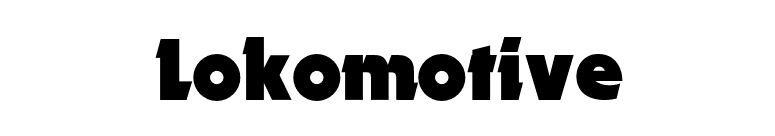 Lokomotive font preview