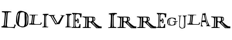 LOlivier Irregular font preview