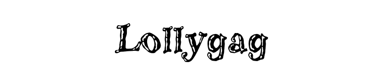 Lollygag font preview