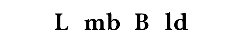 LombaBold font preview