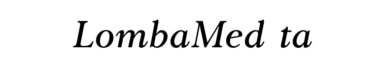 LombaMedIta font preview