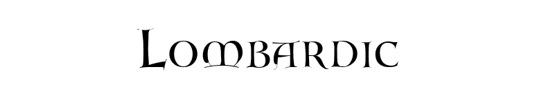 Lombardic font preview