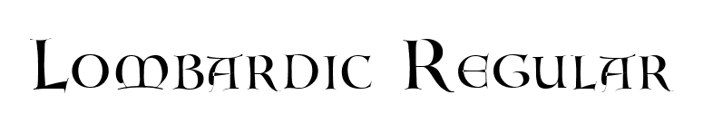 Lombardic Regular font preview