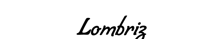Lombriz font preview