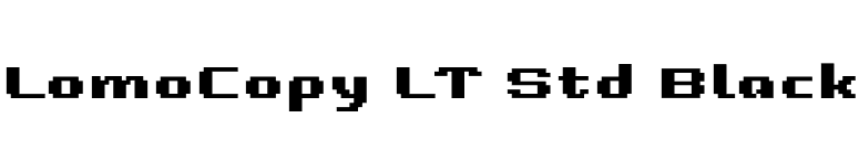 LomoCopy LT Std Black font preview