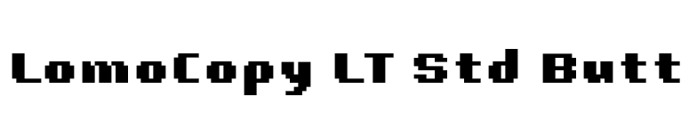 LomoCopy LT Std Butt font preview