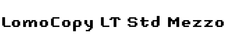 LomoCopy LT Std Mezzo font preview