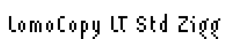 LomoCopy LT Std Zigg font preview