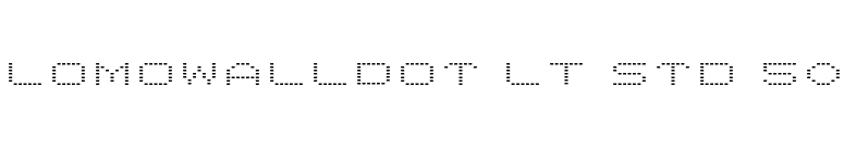 LomoWallDot LT Std 50 font preview