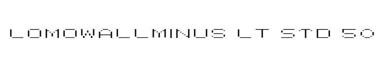 LomoWallMinus LT Std 50 font preview