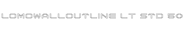 LomoWallOutline LT Std 50 font preview