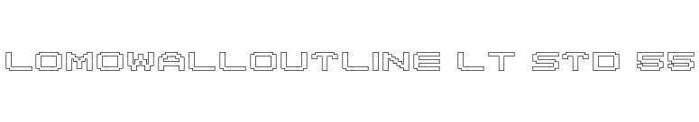 LomoWallOutline LT Std 55 font preview