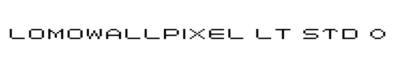 LomoWallPixel LT Std 0 font preview