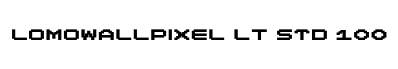 LomoWallPixel LT Std 100 font preview