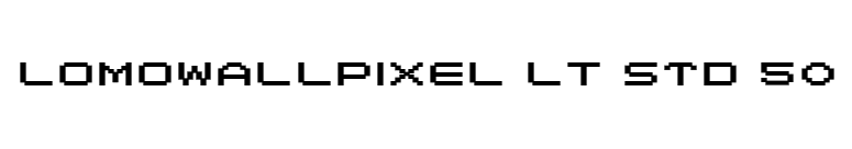 LomoWallPixel LT Std 50 font preview
