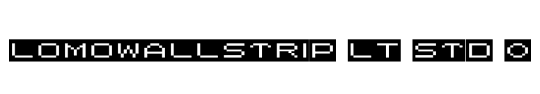 LomoWallStrip LT Std 0 font preview