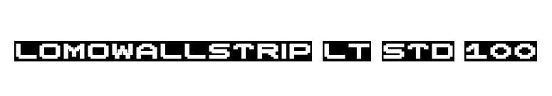 LomoWallStrip LT Std 100 font preview