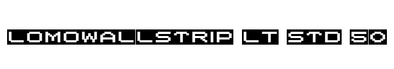 LomoWallStrip LT Std 50 font preview