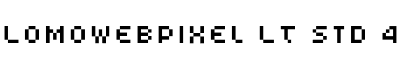 LomoWebPixel LT Std 4 font preview