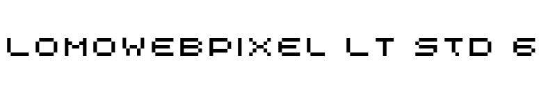 LomoWebPixel LT Std 6 font preview