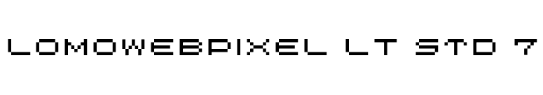 LomoWebPixel LT Std 7 font preview