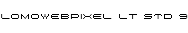 LomoWebPixel LT Std 9 font preview