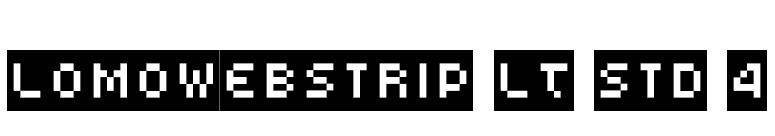 LomoWebStrip LT Std 4 font preview