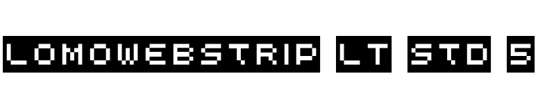 LomoWebStrip LT Std 5 font preview