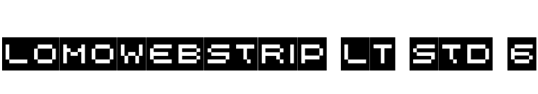 LomoWebStrip LT Std 6 font preview