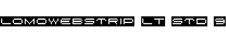 LomoWebStrip LT Std 9 font preview