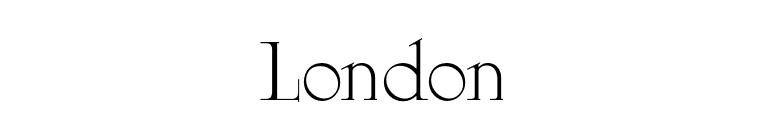London font preview