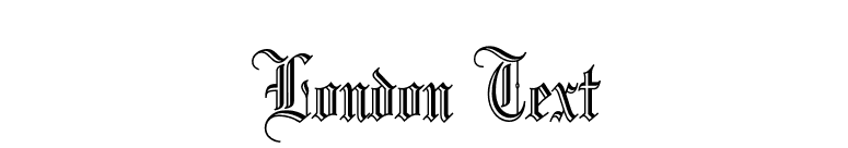 London Text font preview