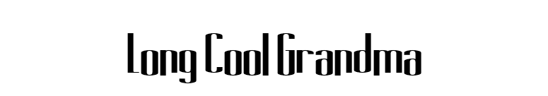 Long Cool Grandma font preview