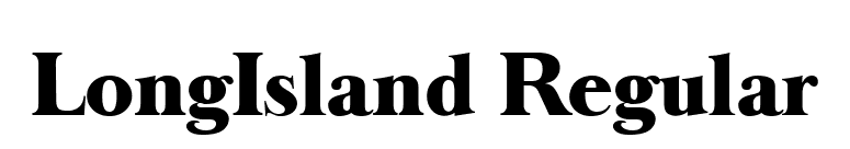 LongIsland Regular font preview