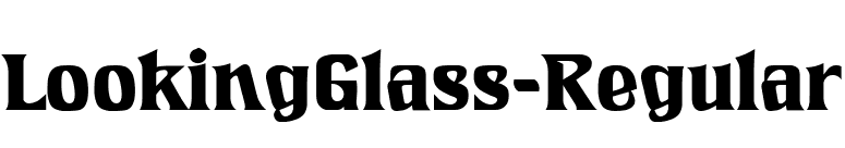 LookingGlass-Regular font preview