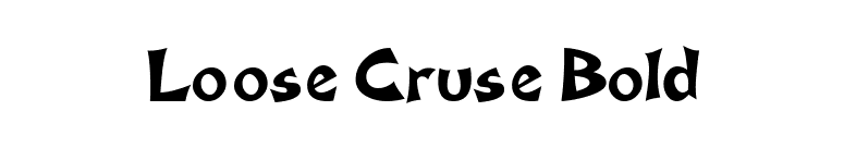 Loose Cruse Bold font preview