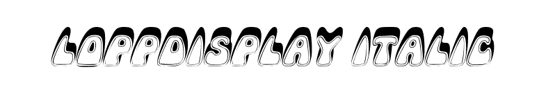 LoppDisplay Italic font preview