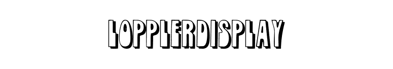 LopplerDisplay font preview