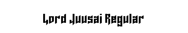 Lord Juusai Regular font preview