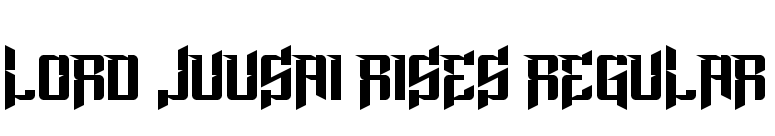 Lord Juusai Rises Regular font preview