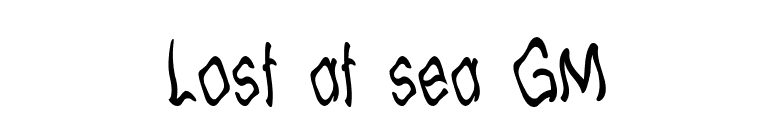 Lost at sea GM font preview