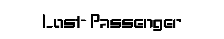 Lost Passenger font preview