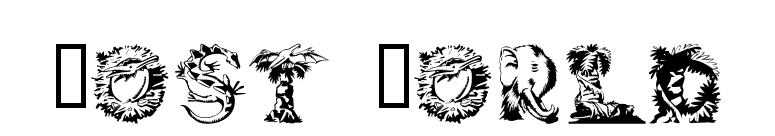 Lost World font preview