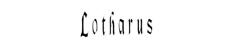 Lotharus font preview