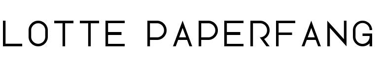 Lotte Paperfang font preview