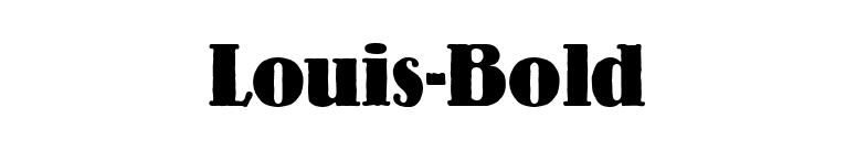 Louis-Bold font preview